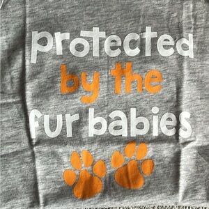 Protected By The Fur Babies Onesie, NWT